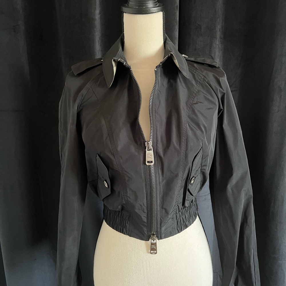 Burberry Cropped Utility Jacket - Black